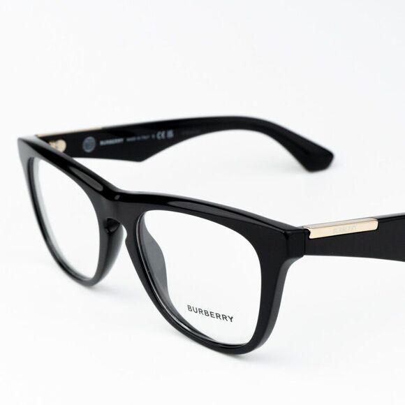NEW Burberry BE2409 3001 Black Square Unisex Eyeglasses BE 2409 - Picture 1 of 10